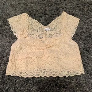Free People Intimates lace crop top